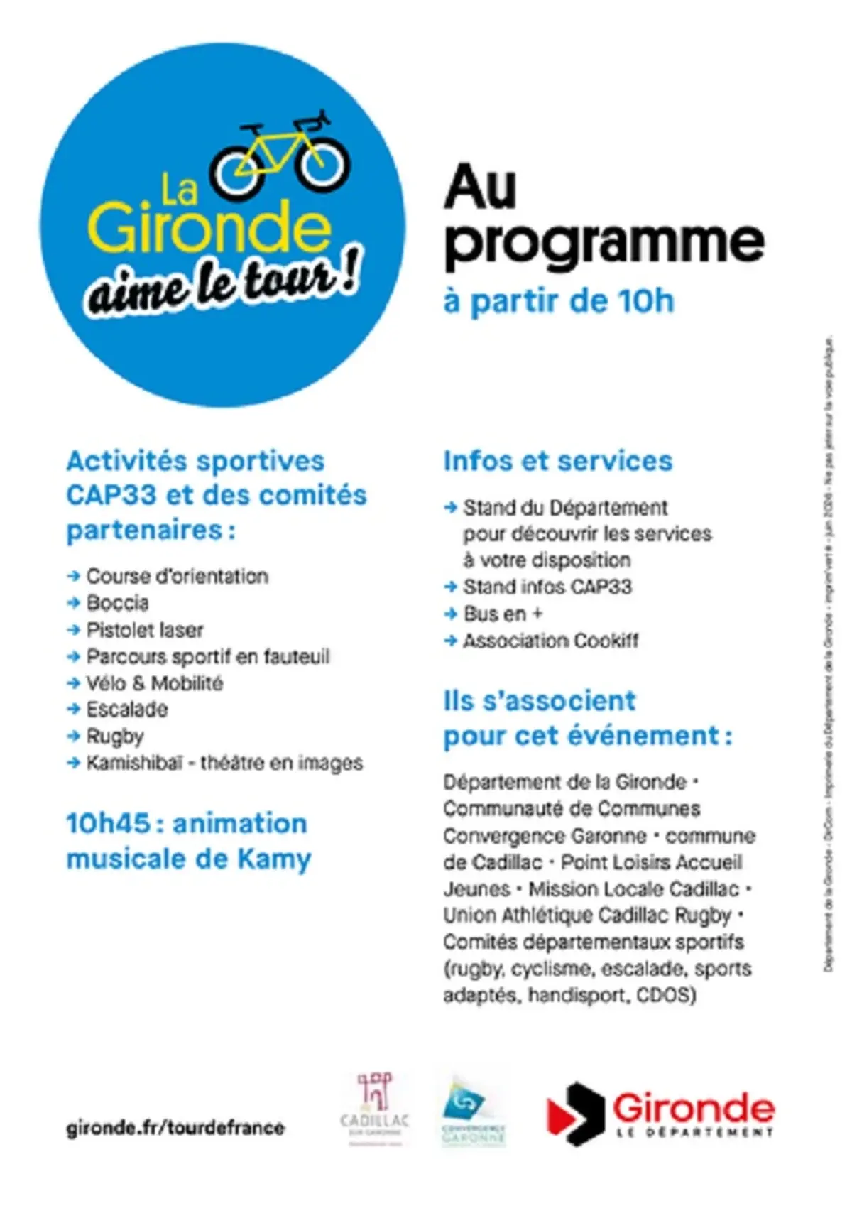 Le Tour de France à Cadillac-sur-Garonne