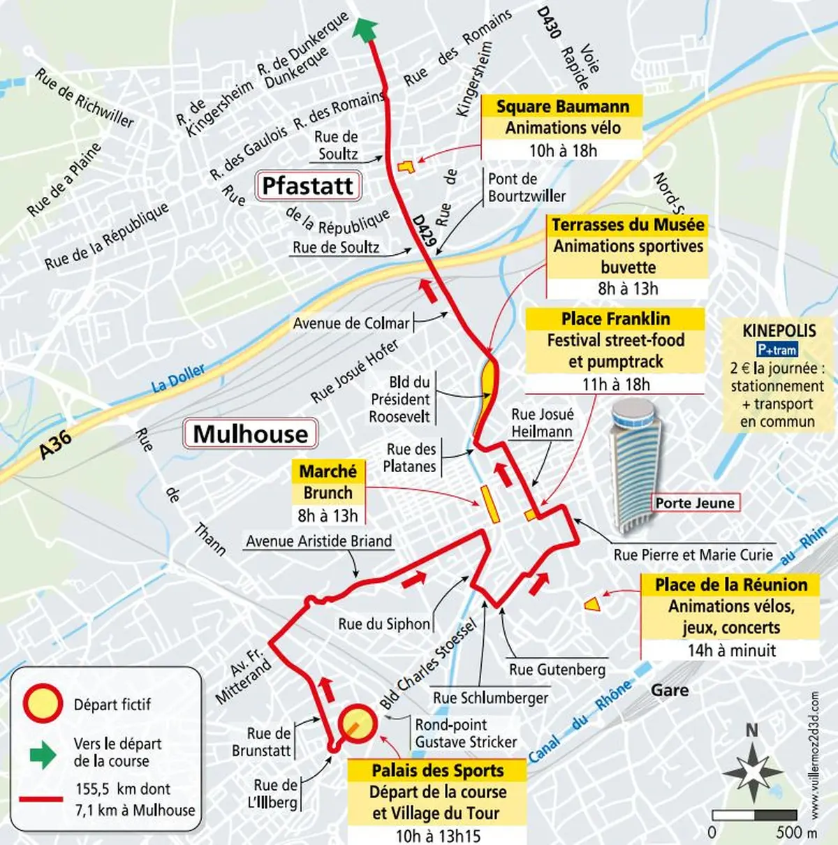 Départ du Tour de France à Mulhouse : la ville accueille le départ d'une étape