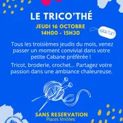Le trico'thé à la Petite Cabane