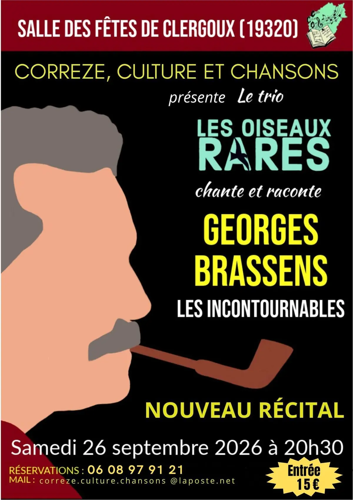 Le trio Les oiseaux rares chantent Georges Brassens Nouveau spectacle