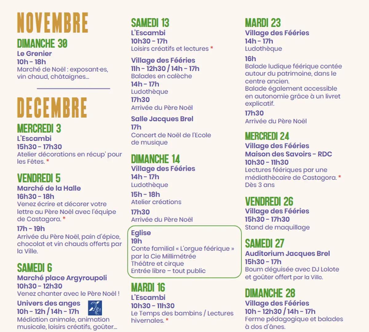 Le Village Des Féeries D'Hiver