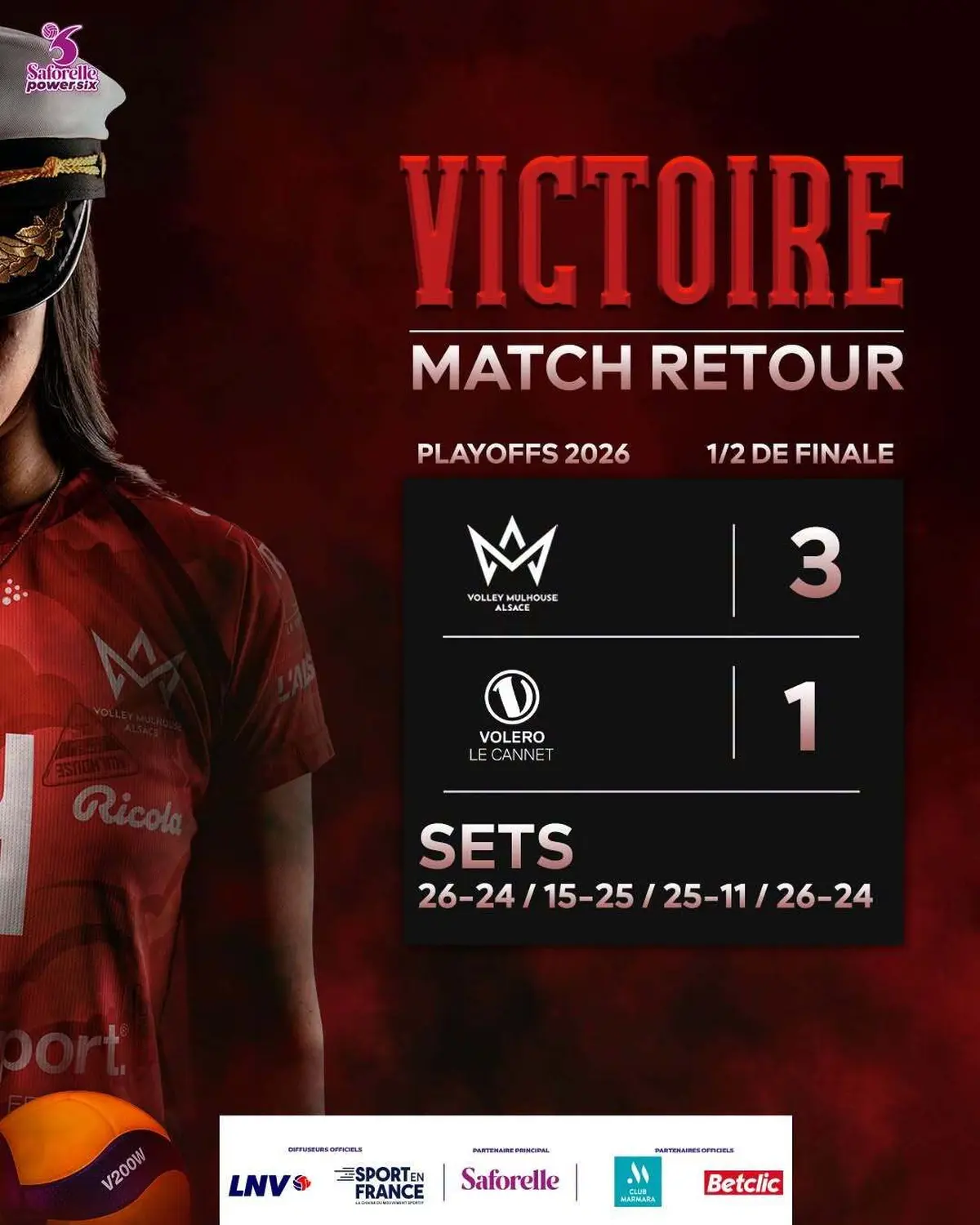 Le Volley Mulhouse Alsace en finale des Play-Off : une victoire magistrale face au Cannet