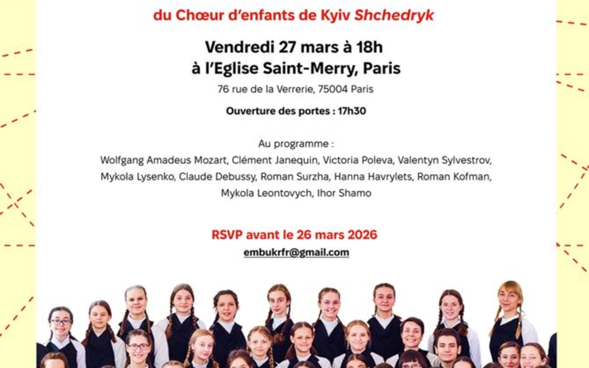 Le voyage en Ukraine - Choeur d'enfants de Kyiv Shchedryk