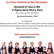 Le voyage en Ukraine - Choeur d'enfants de Kyiv Shchedryk