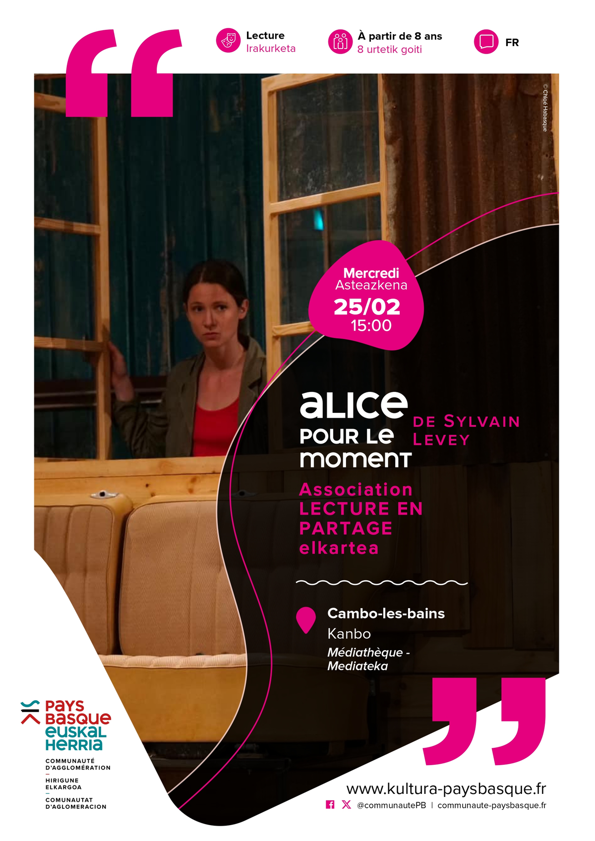 Lecture à voix haute du livre Alice pour le moment de Sylvain Levey