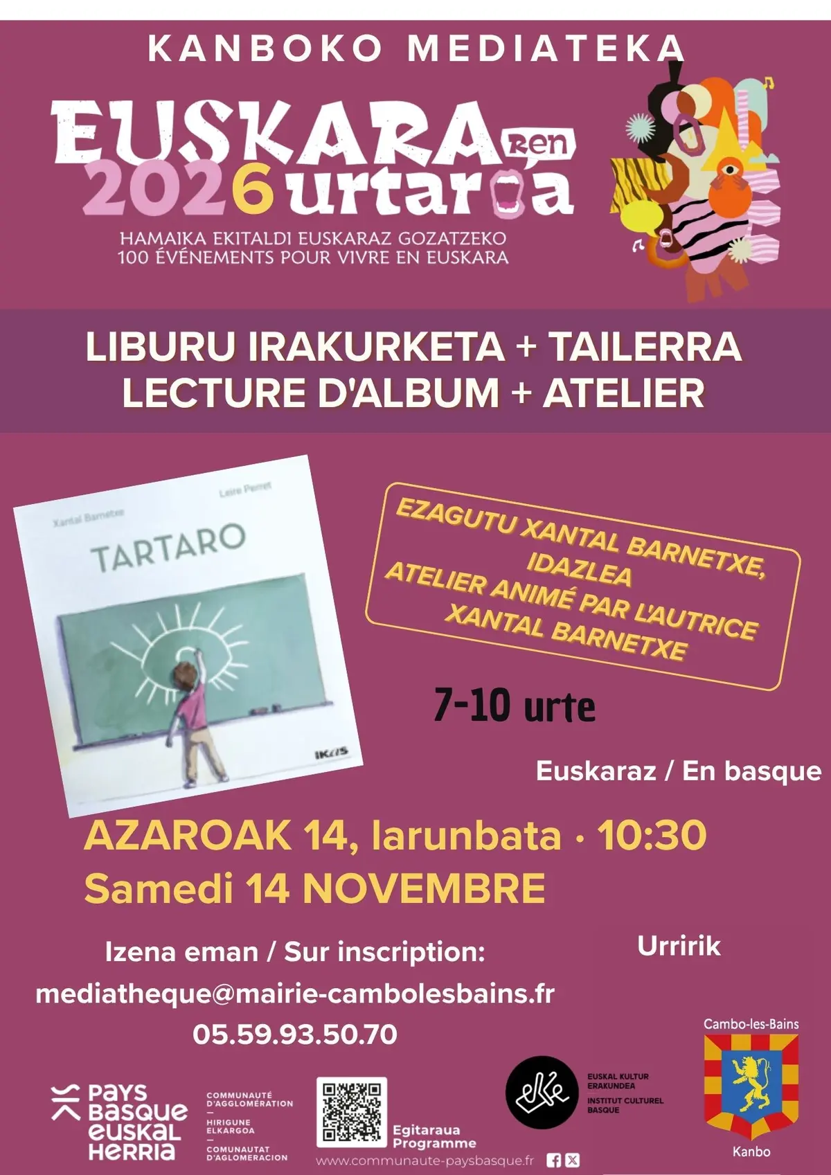 Lecture d'album et atelier en basque