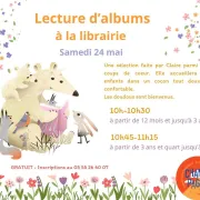 Lecture d'albums à la librairie
