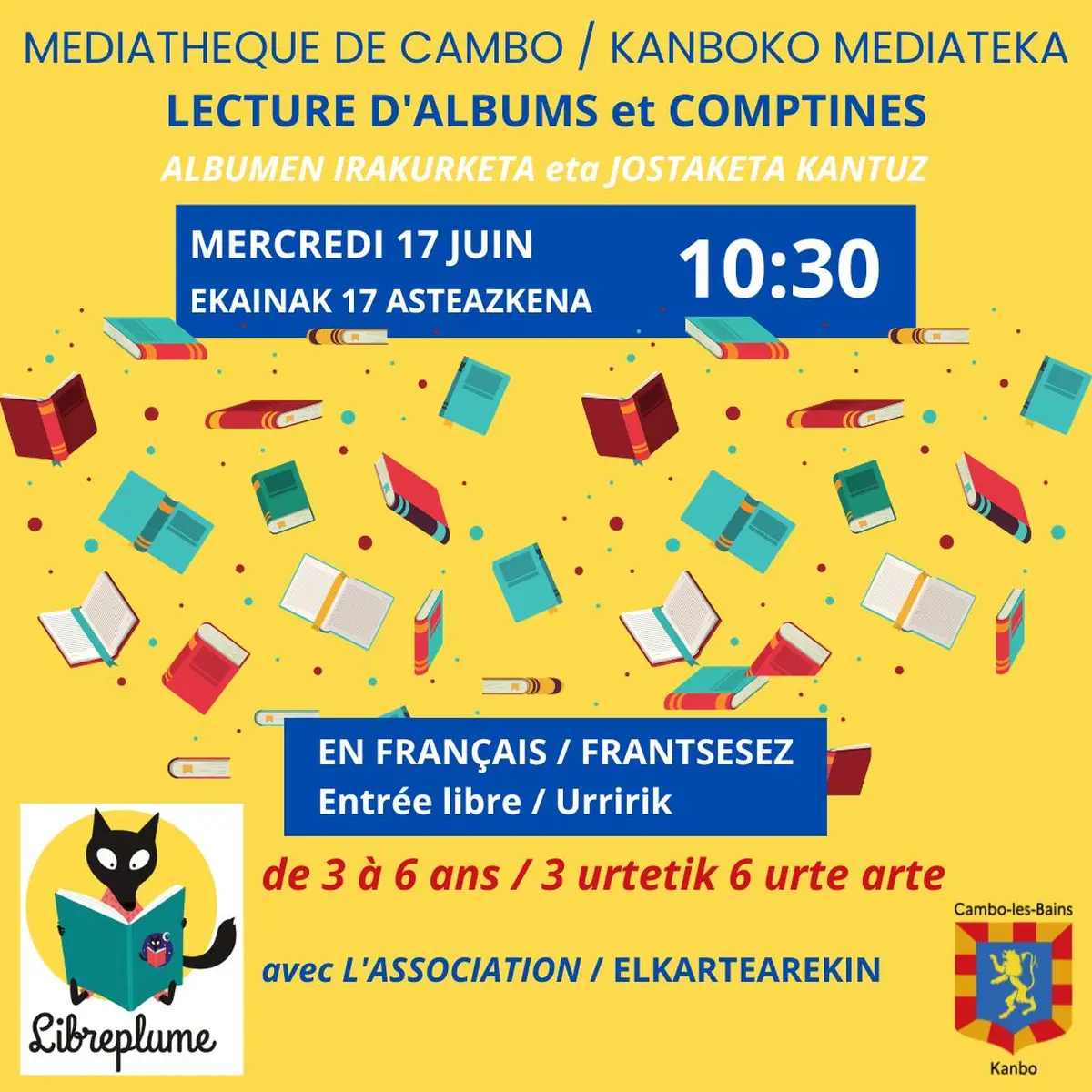 Lecture d’albums et comptines en français