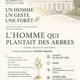 Lecture en plein air L'Homme qui plantait des arbres