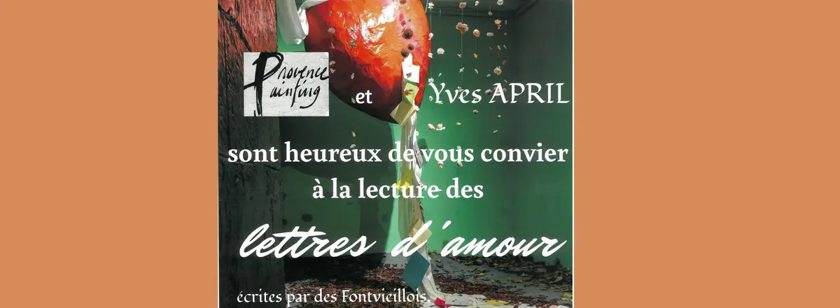 Lecture - 'Lettres d'Amour' organisé par Provence Painting et Yves April