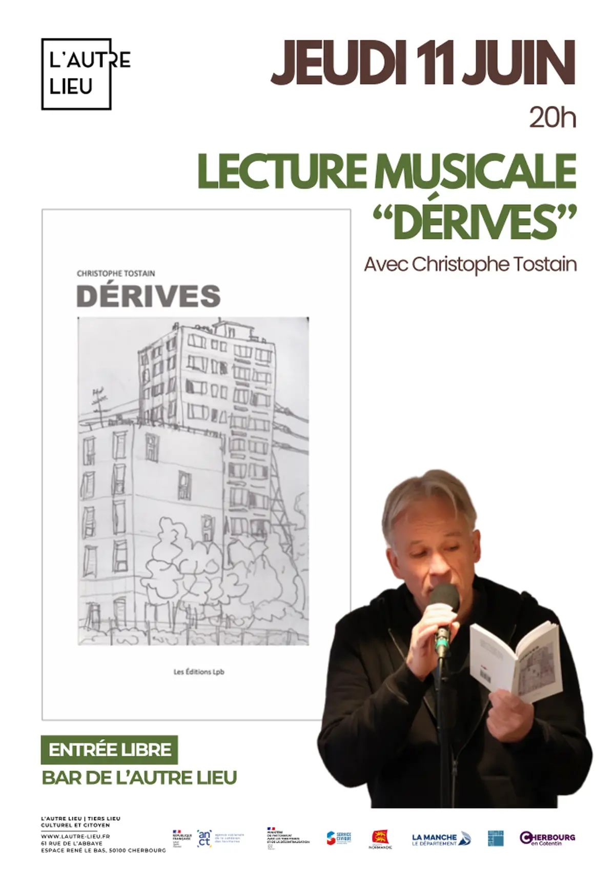 Lecture musicale Dérives avec Christophe Tostain