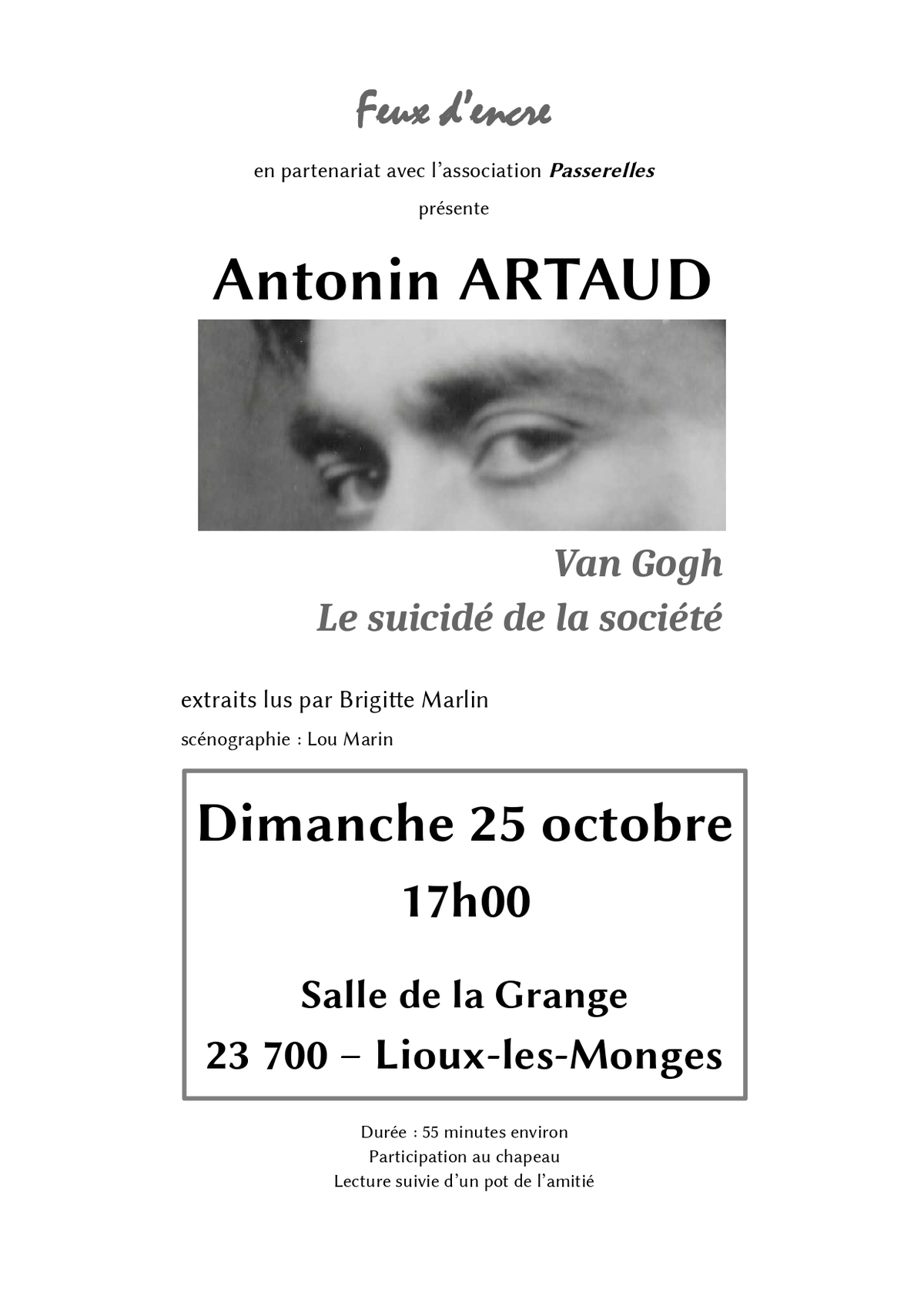 Lecture par feux d'encre - Passerelles