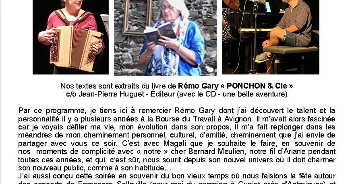Lecture / piano - Magali Berruet, Joëlle Cousinaud et Guillaume Regnier