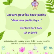 Lecture pour les tout-petits : dans mon jardin, il y a...