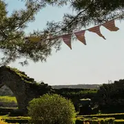 Lecture sous l'arbre au château