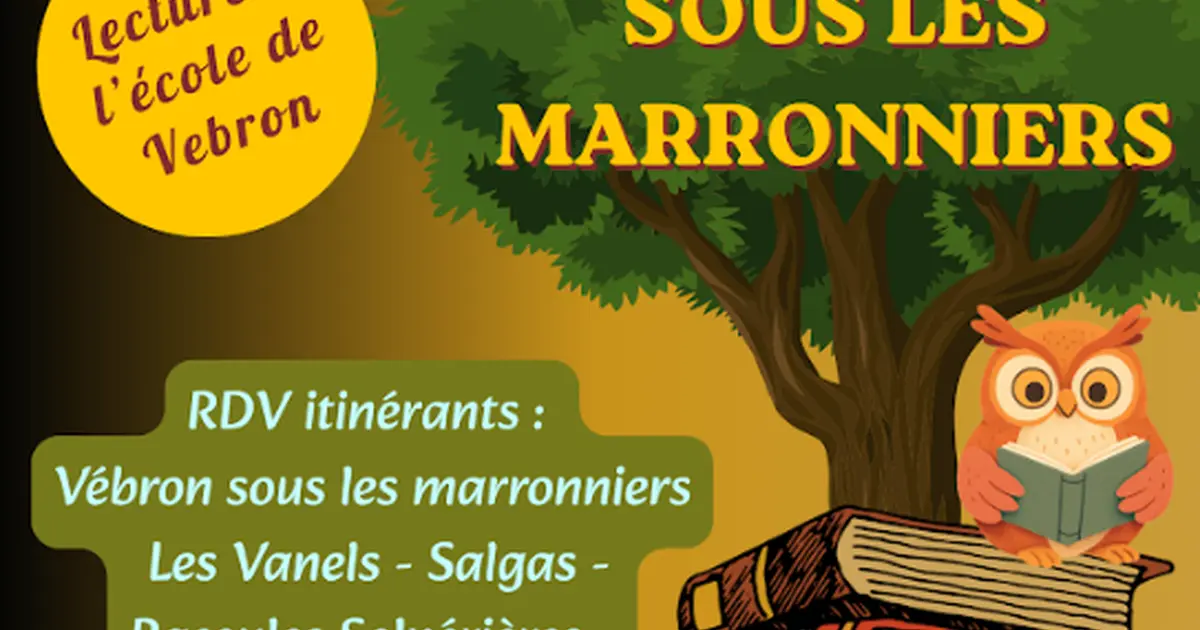Lecture Sous Les Marronniers à Vebron