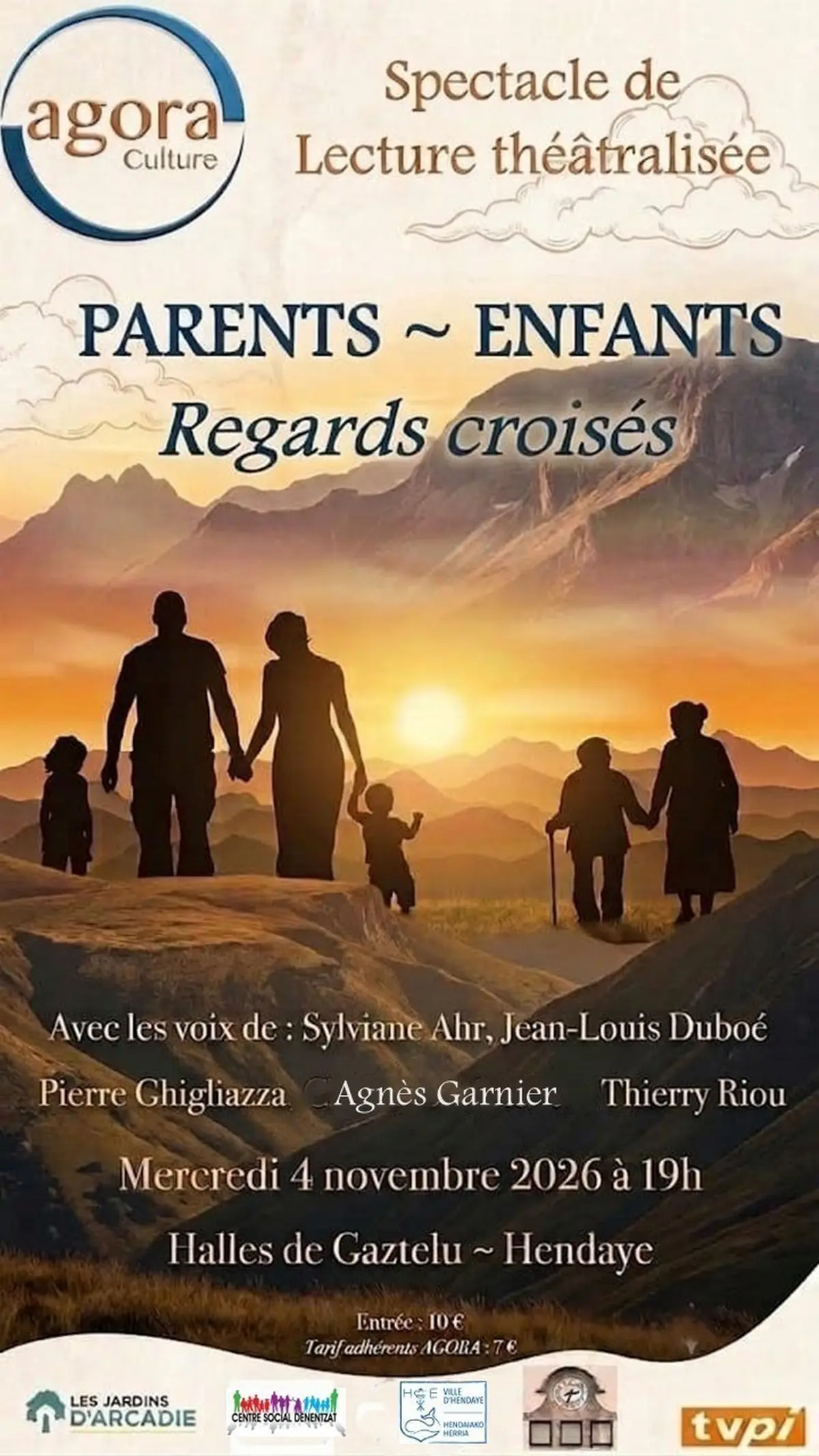 Lecture théâtralisée - Parents-Enfants : regards croisés