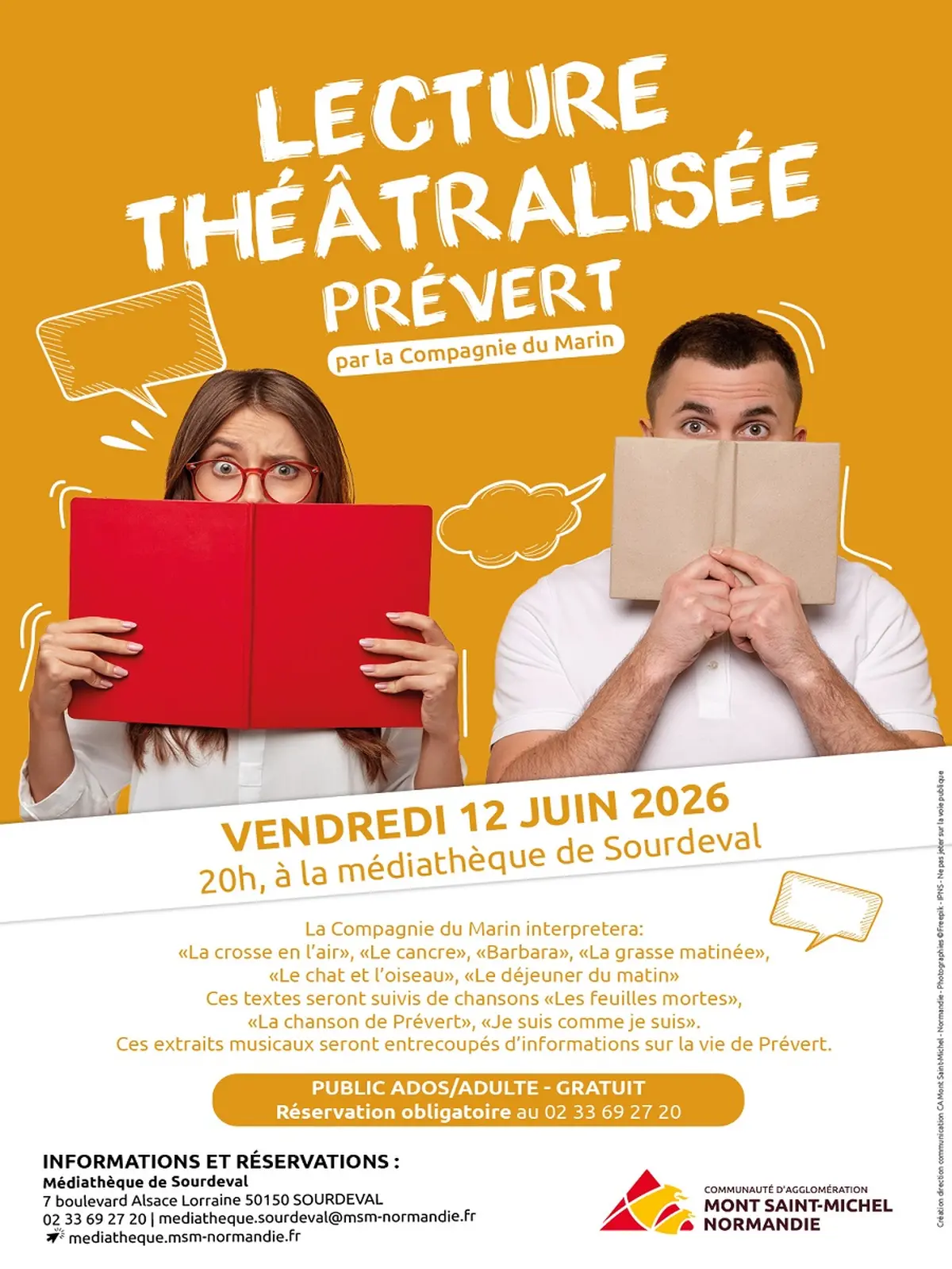 Lecture théâtralisée Prévert