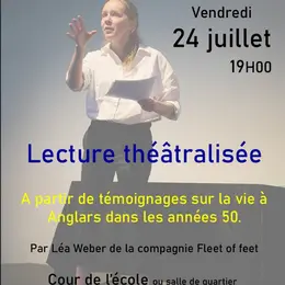 Lecture théâtralisée : témoignages d'Anglars dans les années 1950