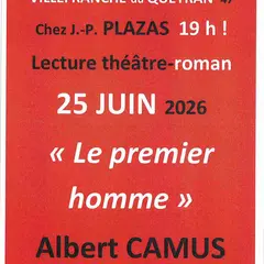 Lecture théâtre-roman : Le premier homme