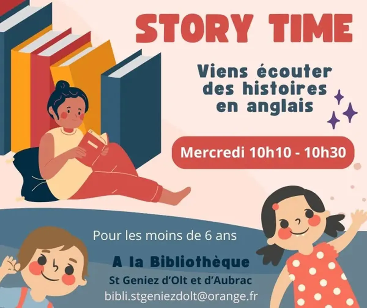 Lectures d'albums en anglais à la bibliothèque de St Geniez d'Olt