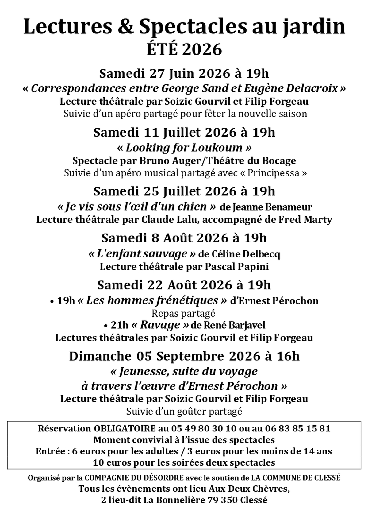 Lectures et spectacles au jardin - Looking for Loukoum