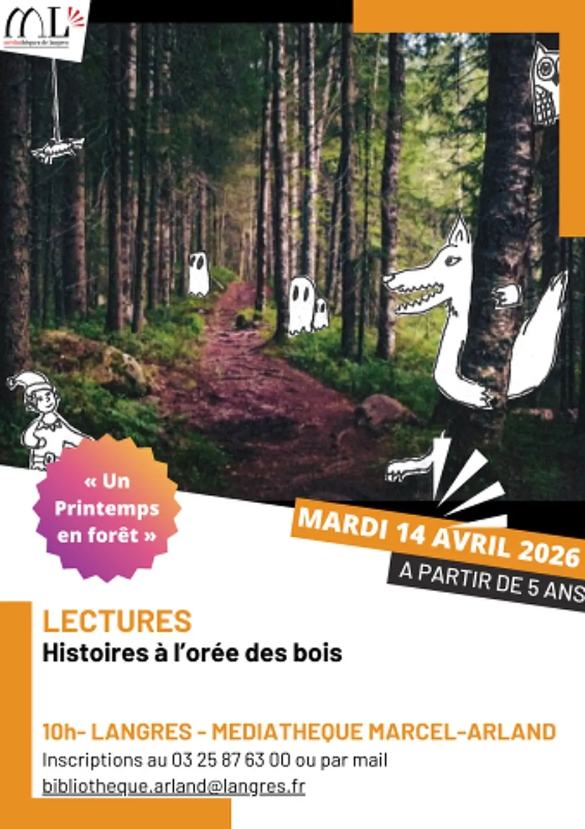 Lectures - Histoires à l'orée des bois