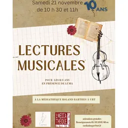 Lectures musicales avec violoncelle