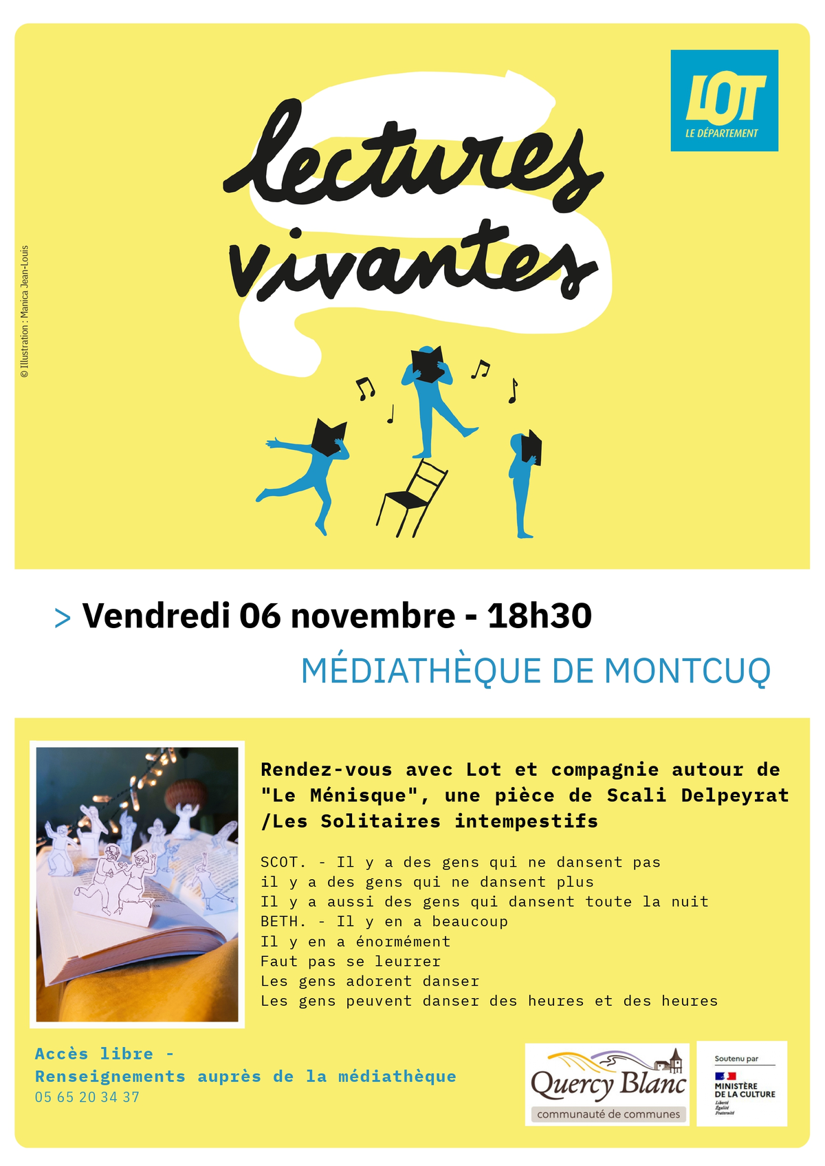Lectures vivantes à Montcuq-en-Quercy-Blanc