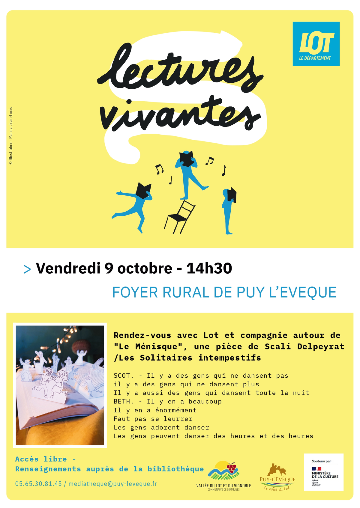Lectures vivantes - Bal à Lire « Le Menisque »