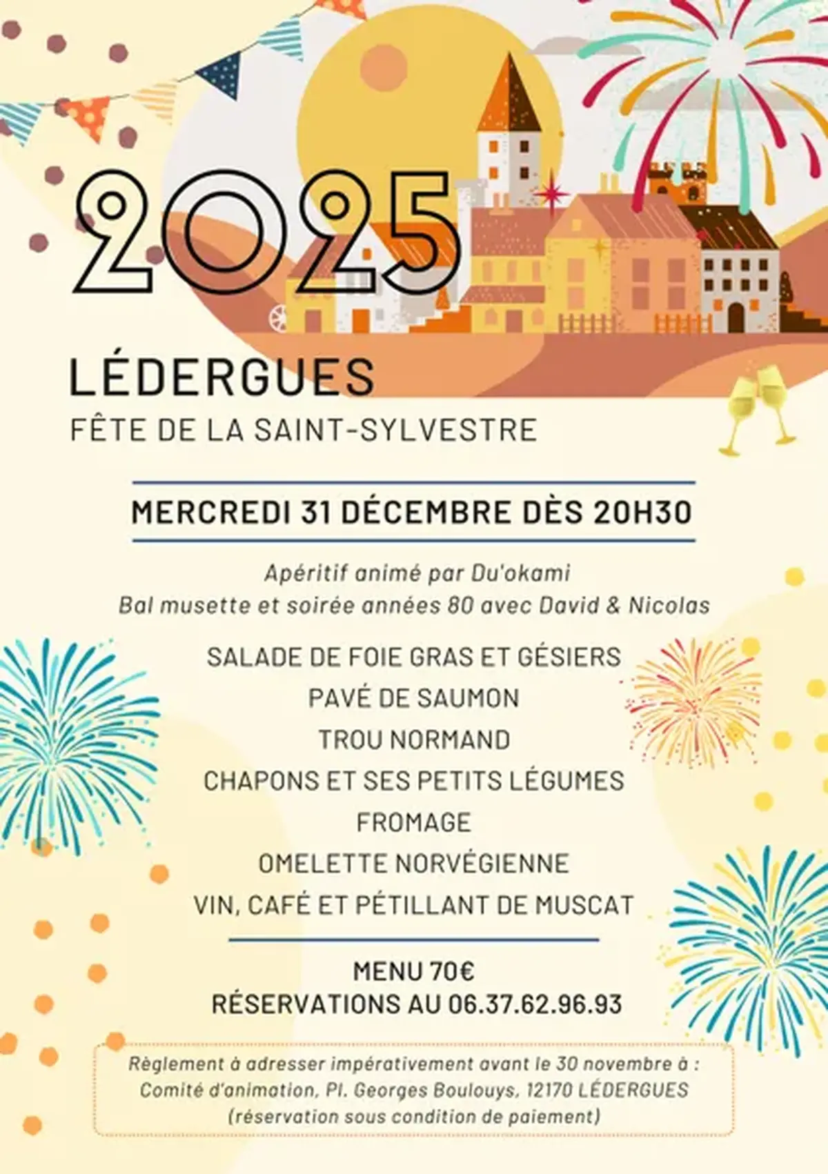 Lédergues sur son 31 ! Réveillon