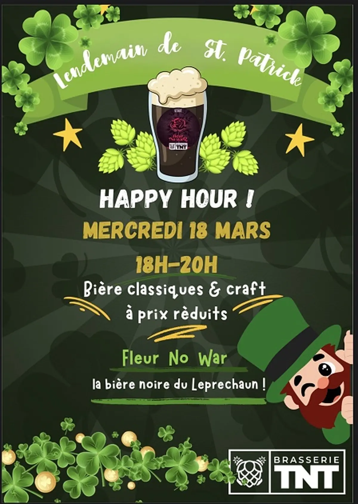 Lendemain de St Patrick (Brasserie TNT)