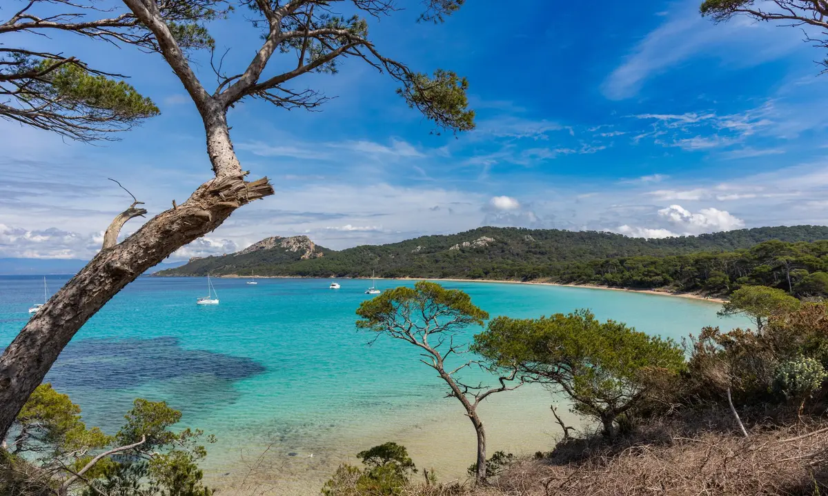 La plage Notre-Dame à Porquerolles 