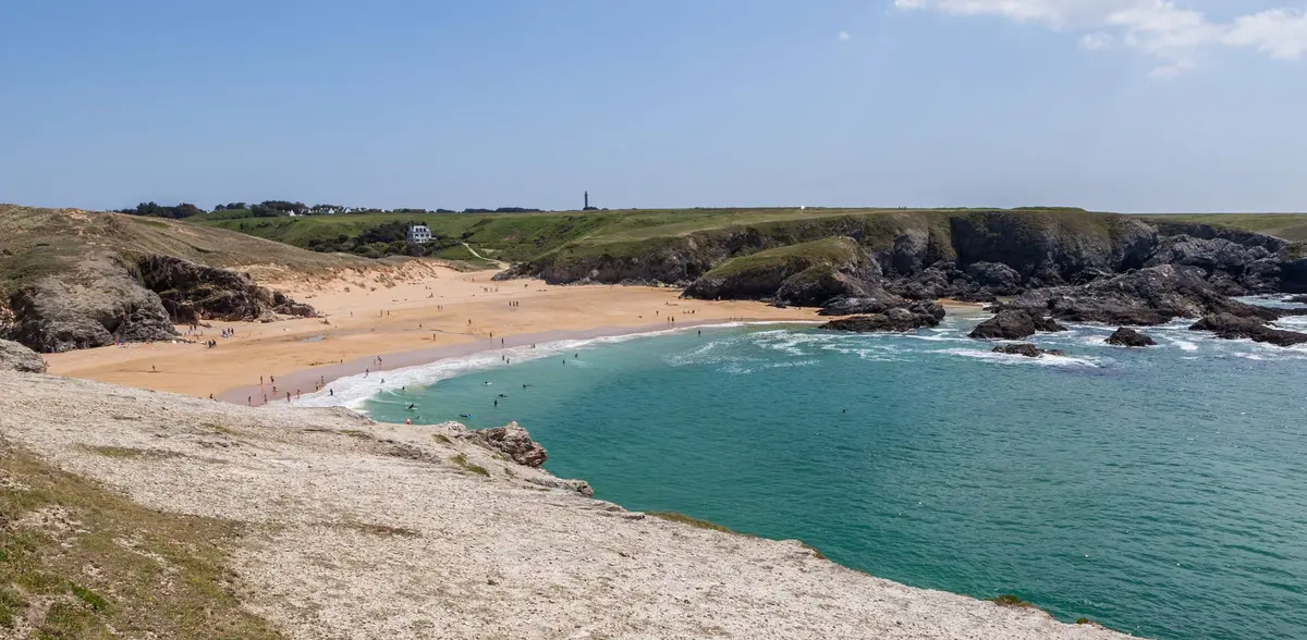 La plage de Donnant à Belle-Île-en-Mer