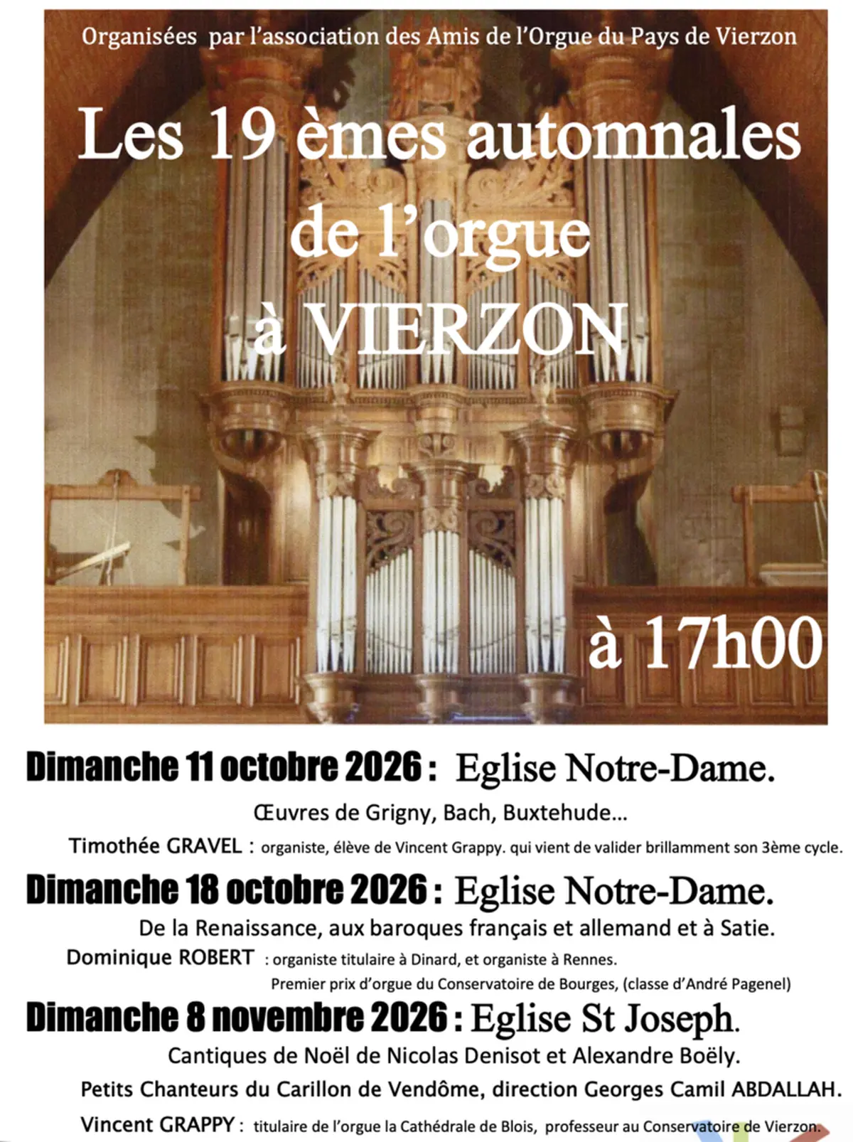 Les 19èmes automnales de l'orgue