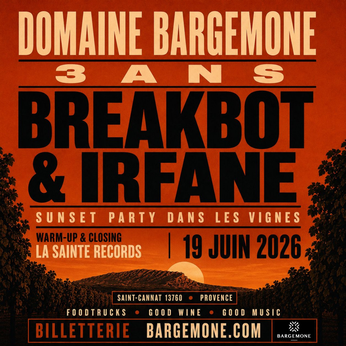 Les 3 ans du Domaine Bargemone - Breakbot & Irfane DJ Set
