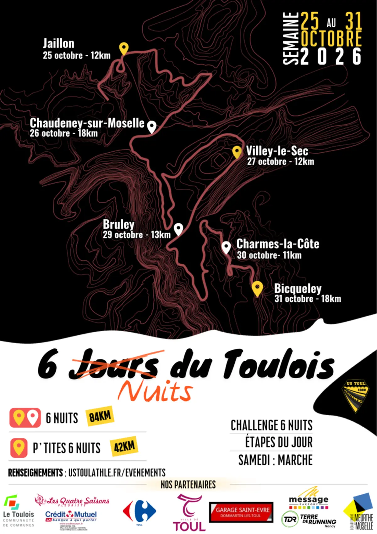 Les 6 Nuits du Toulois - Course à pied nocturne