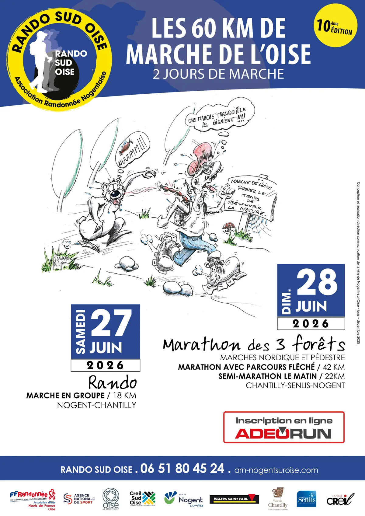 LES 60 KMS DE MARCHE DE L'OISE 10ème EDITION