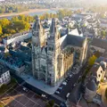 Vue aérienne de la cathédrale de Tours