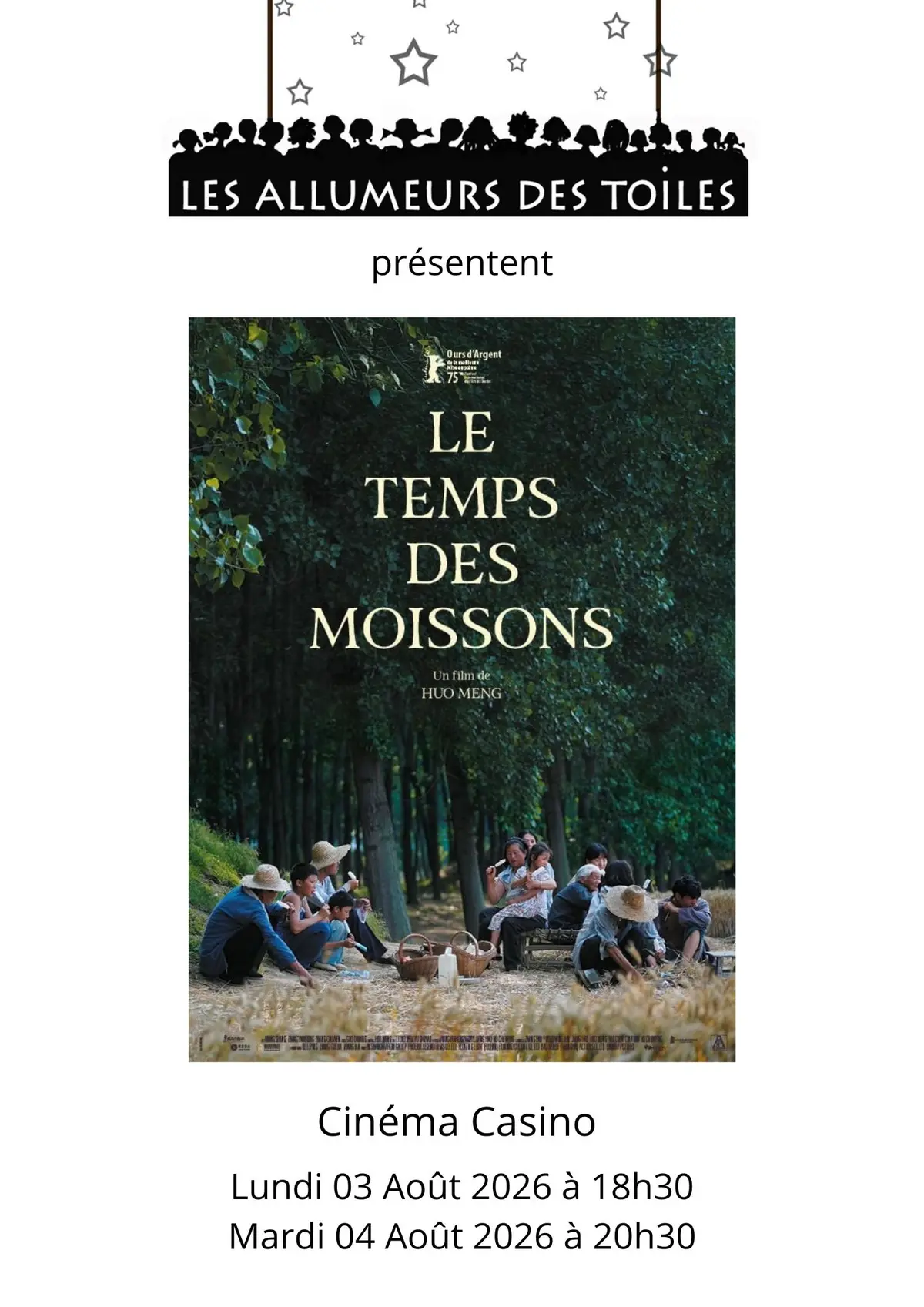 Les Allumeurs des Toiles présentent Le temps des moissons - Drame de Huo Meng