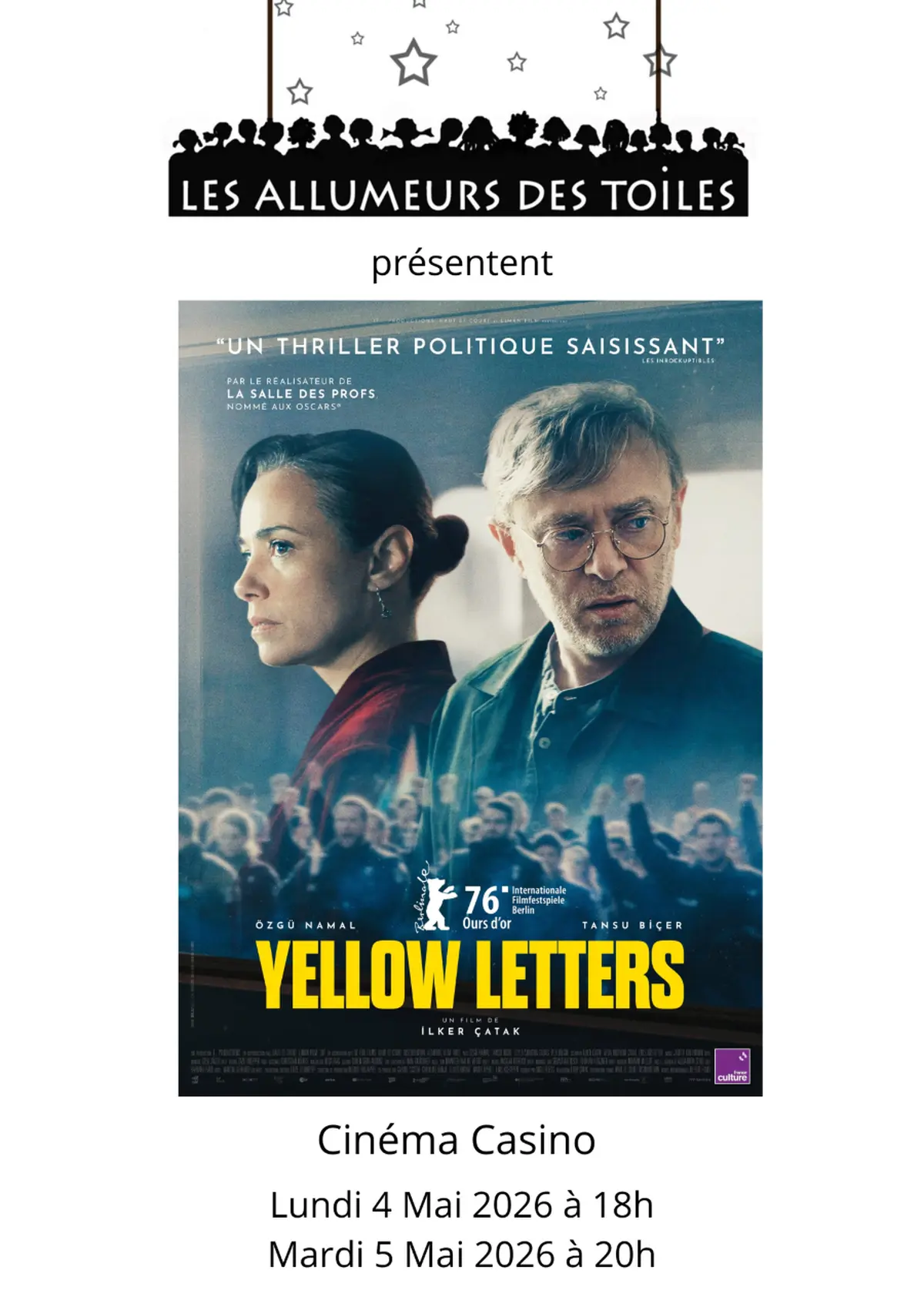 Les Allumeurs des Toiles présentent : Yellow Letters - Drame de Ilker Çatak