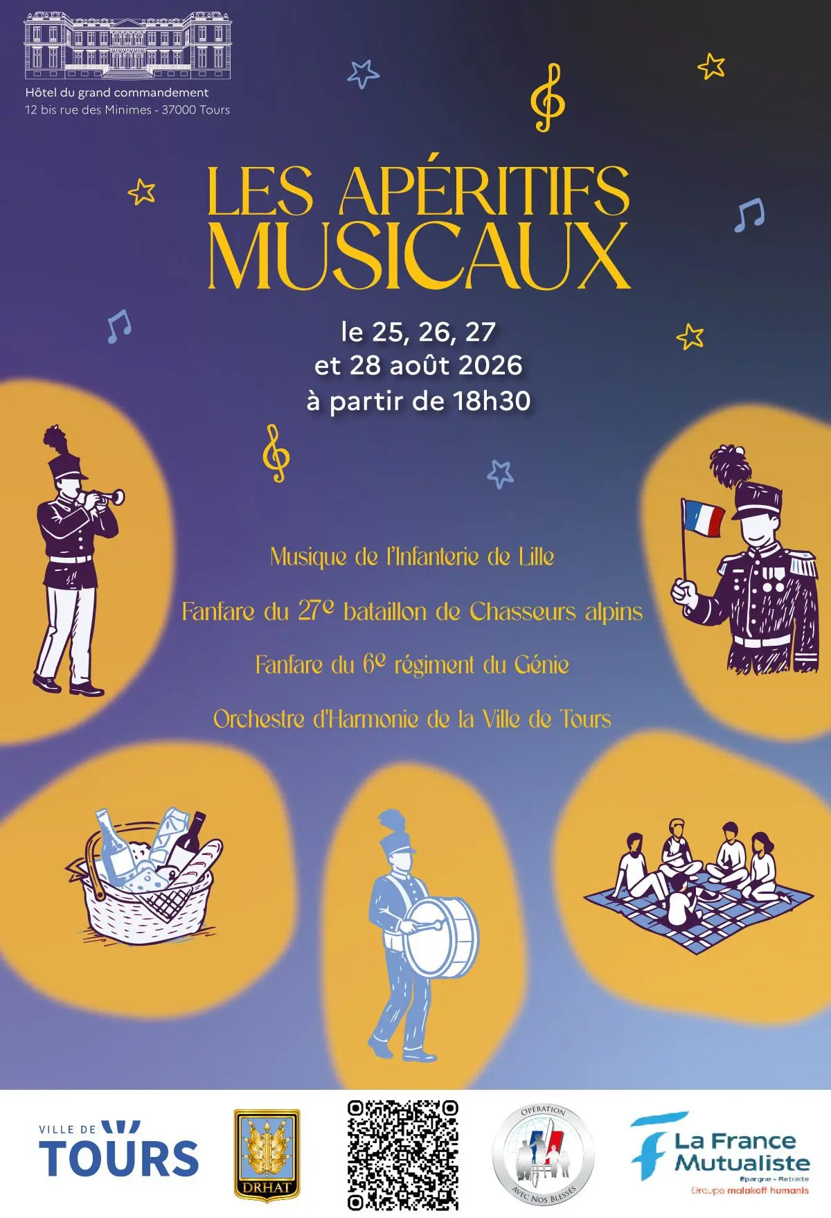 Les Apéritifs musicaux à l'Hôtel du Grand Commandement de Tours