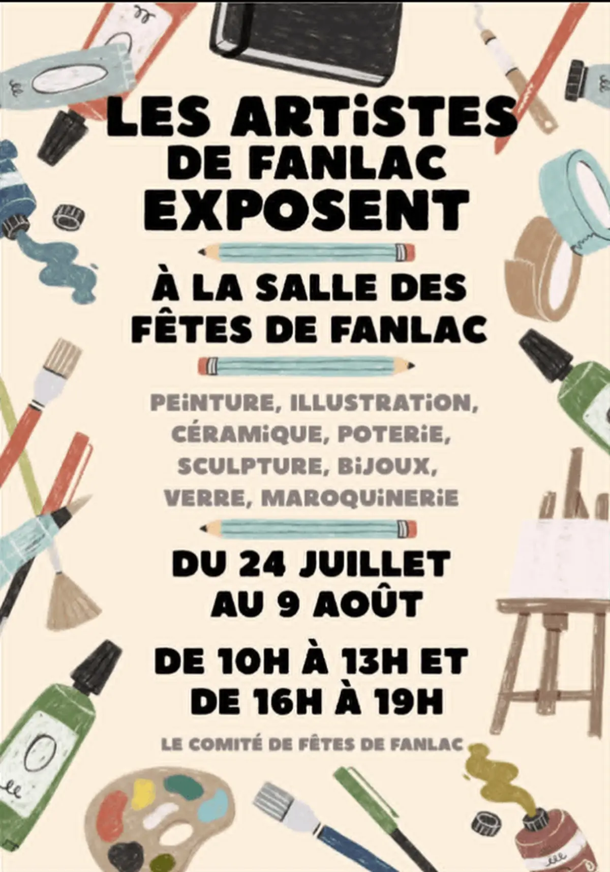 Les artistes de Fanlac exposent