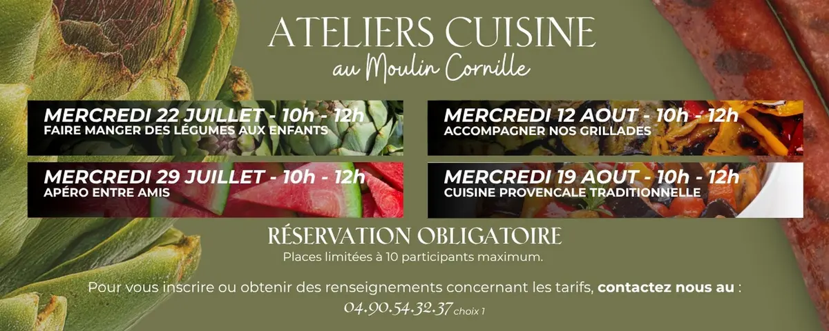 Les ateliers cuisine du Moulin Cornille
