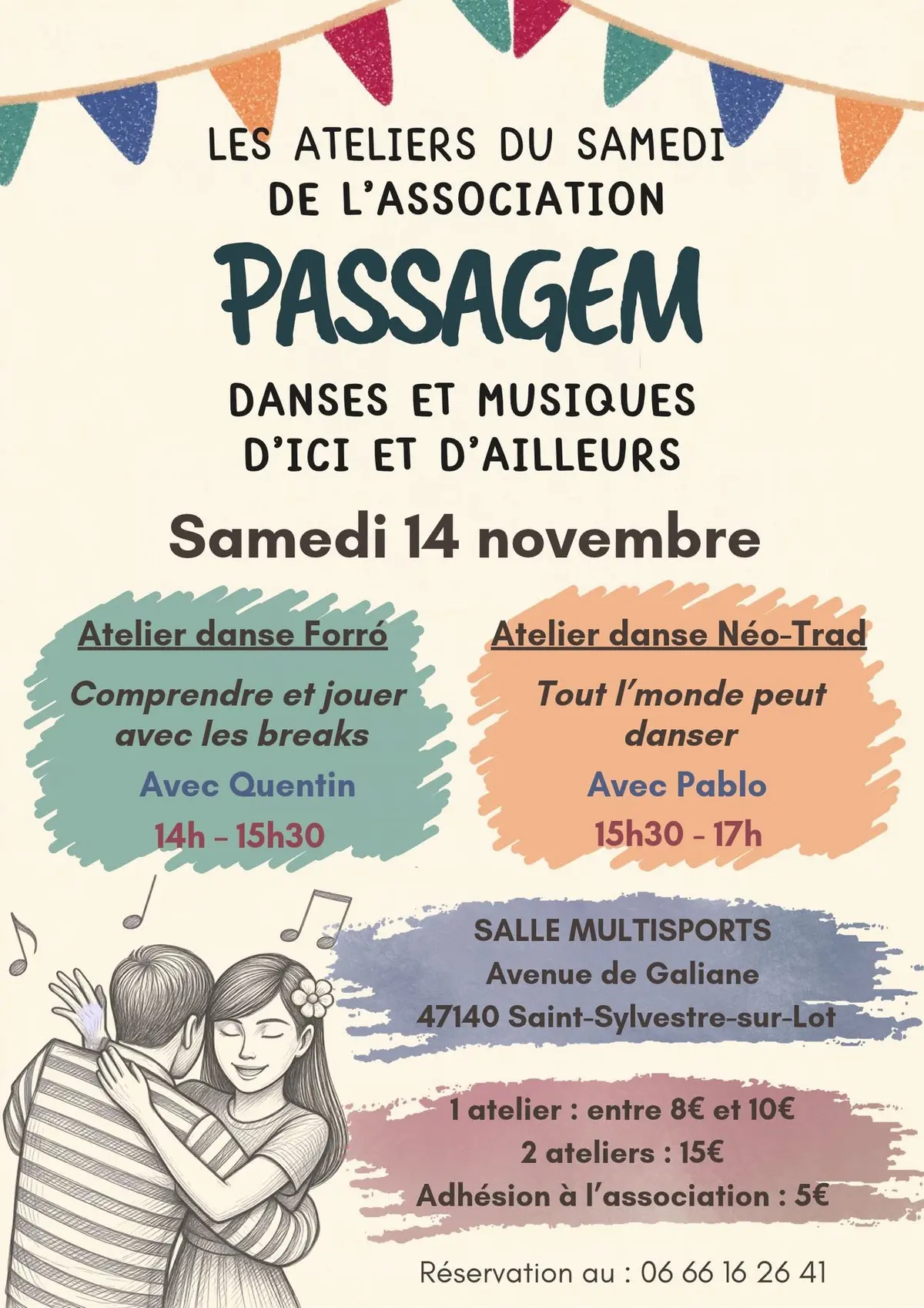 Les ateliers danse du samedi