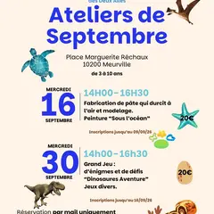 Les ateliers de Septembre avec l'Atelier des Deux Ailes