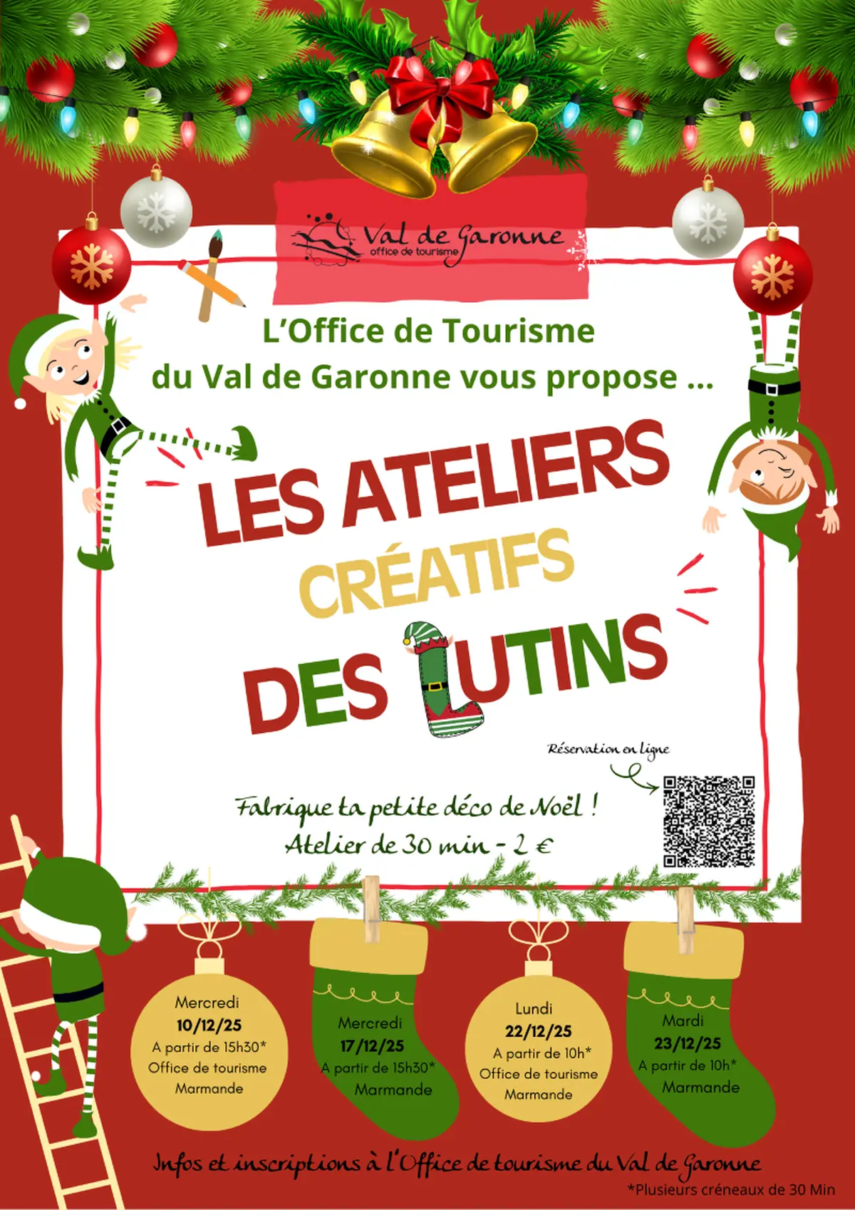 Les ateliers des petits lutins - Fabrique ta petite déco de Noël !