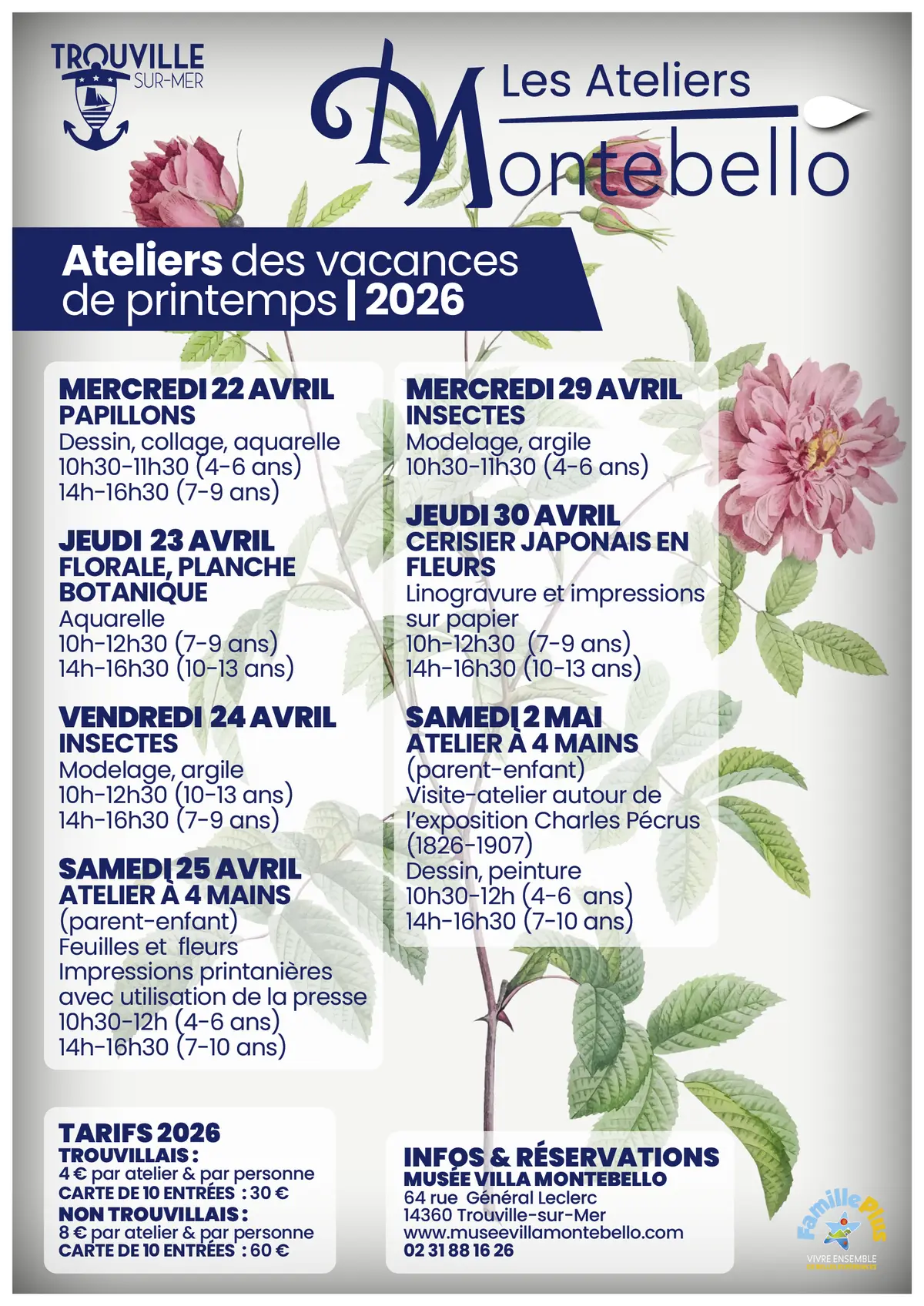 Les ateliers des vacances du Musée Villa Montebello