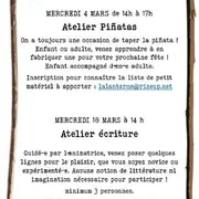 Les Ateliers du Mercredi : atelier Pinatas