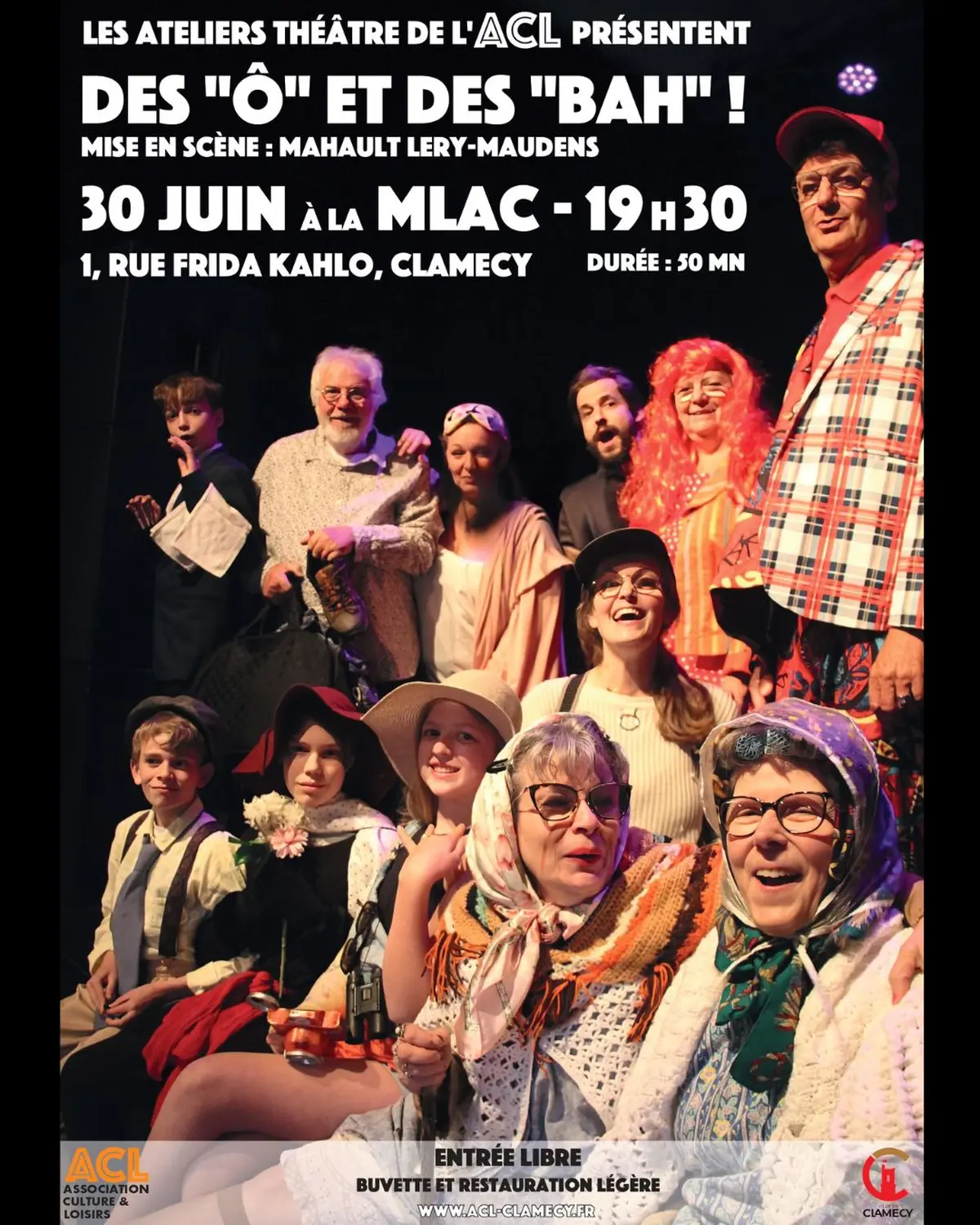 Les ateliers théâtre de l'ACL présentent : Des Ô et des Bah !